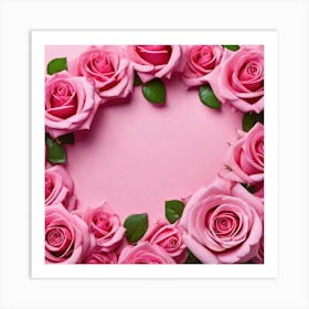 Pink Roses 10 Art Print