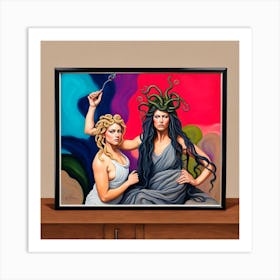 Medusa And Hecate Art Print