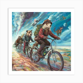 Day On The Bike Art Print