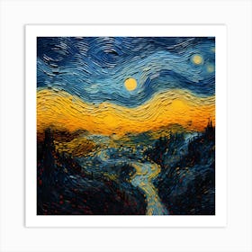 Knitted Skies Euphoria Art Print