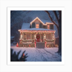 Christmas House 74 Art Print