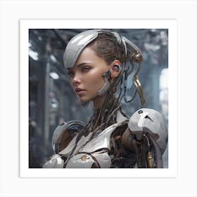 Cyborg Girl #2 Art Print