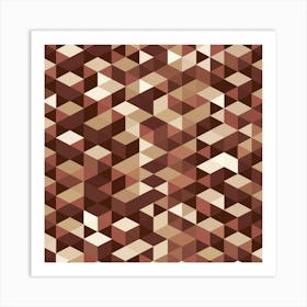 Abstract Geometric Pattern Vector Art Print