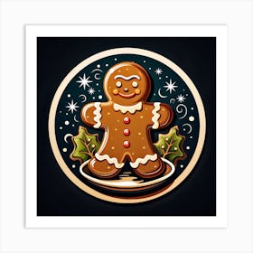 Gingerbread Man Art Print