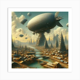 Futuristic City 26 Art Print