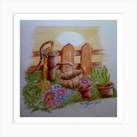 Watering Can Art Print