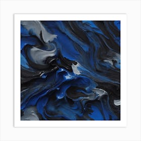 BB Borsa Abstract Blue SEE Art Print