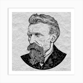 Portrait Of Vincent Van Gogh 1 Art Print