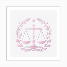 Justice Scales Art Print