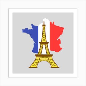 France Eiffel Tower.5 Art Print