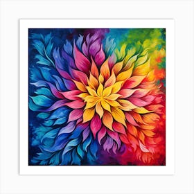 Colorful Flower Art Print