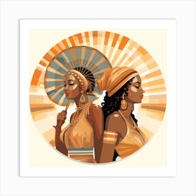 Two African Women 1 Art Print