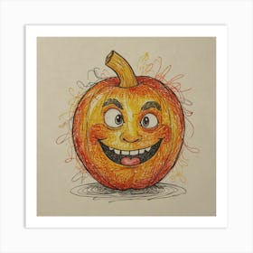 Halloween Pumpkin 4 Art Print