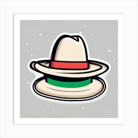 Mexico Hat Sticker 2d Cute Fantasy Dreamy Vector Illustration 2d Flat Centered By Tim Burton (8) Art Print