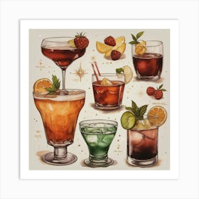 Default Drinks In Connection With Certain Events And Holidays 1 Art Print