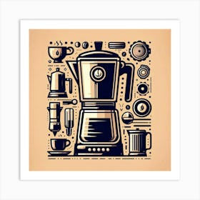 Coffee Maker 12 Art Print