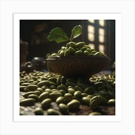 Green Beans In A Bowl 6 Art Print