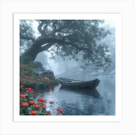 Foggy Morning Art Print