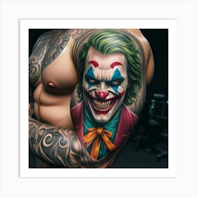 Joker Tattoo 16 Art Print