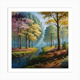 Forest In Spring Art Print