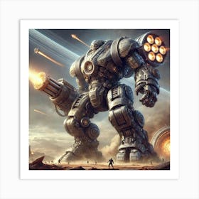 Gargantor Iron Juggernaut Art Print