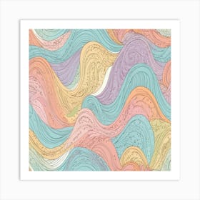 Wavy Pattern Art Print