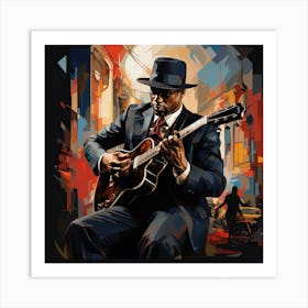 Blues Man Art Print