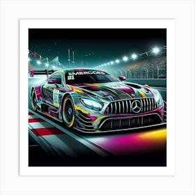 Mercedes Amg Gt Racing Car 1 Art Print