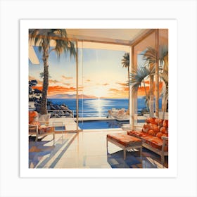 Soothing Sands: Caribbean Twilight Art Print