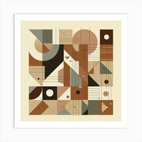 Abstract Geometric Pattern 58 Art Print