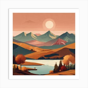 Autumn Landscape 10 Art Print