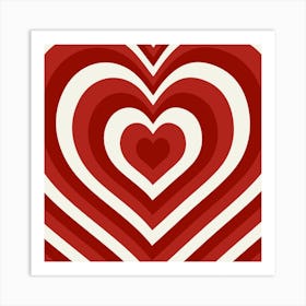 Heart Square Art Print