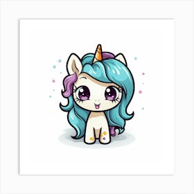 Cute Unicorn 335 Art Print