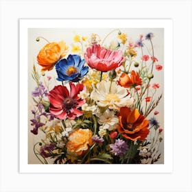 Flowers In A Vase Art Print