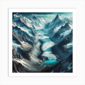 Snowy Mountain Art Print