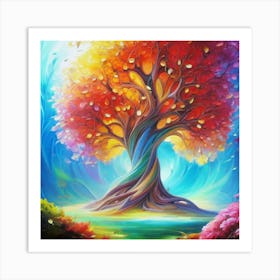 Tree Of Life oil painting abstract painting art 2 Art Print