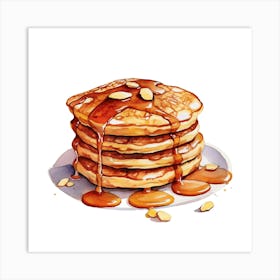 Pancakes With Syrup 4 Art Print