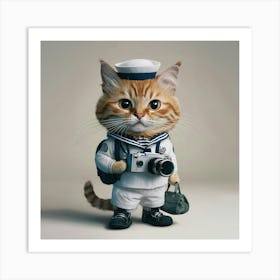 Sailor Cat Art Print