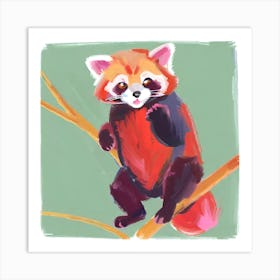 Red Panda 05 Art Print