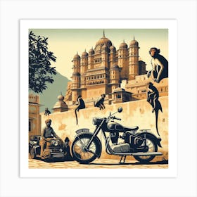 Bundi, Rajasthan, India. Vintage  Art Print