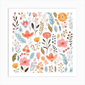 Floral Pattern 2 Art Print