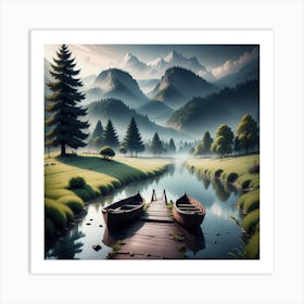 Landscape Painting 69 Art Print