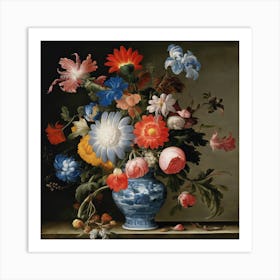 A Still Life Of Flowers In A Wanli Vase, Ambrosius Bosschaert the Elder 6 Art Print