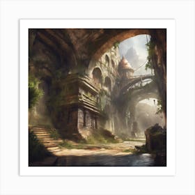 Fantasy City 43 Art Print