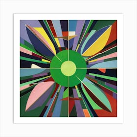 Painting With Green Center Wassily Kandinsky Squa Esrgan 10 Art Print