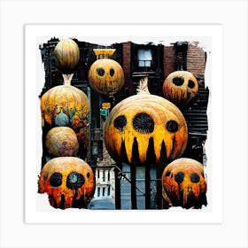 Pumkins In The City Art Print