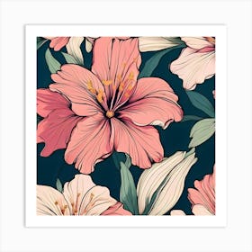 Pink Lily Art Print