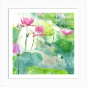 Lotus Flower 1 Art Print