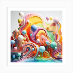 Candyland Dreamscape Art Print