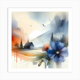 Watercolor Painting 14 Art Print